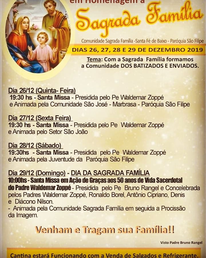 Homenagem a Sagrada Família